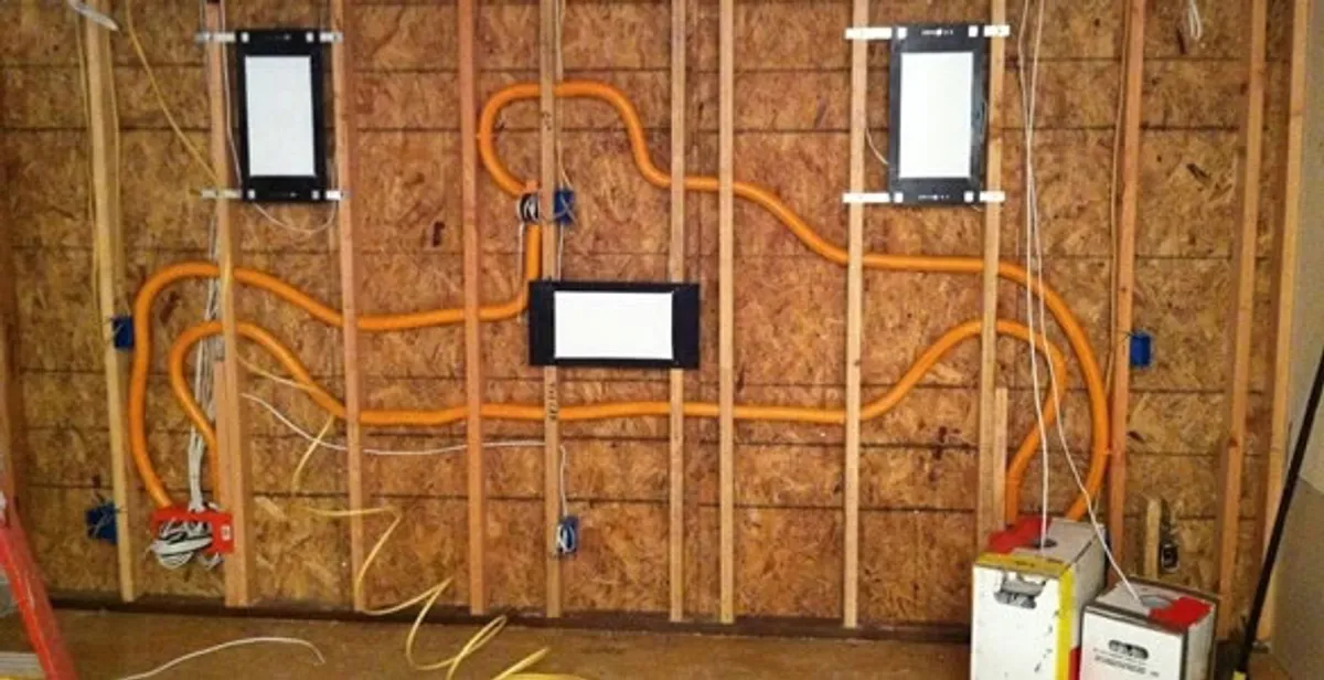 new construction wiring project displaying complete electrical system layout installed by professionals in Raleigh, NC