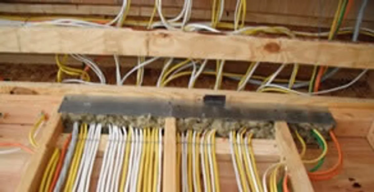 new construction wiring services with organized electrical rough-in performed by licensed electricians in Raleigh, NC