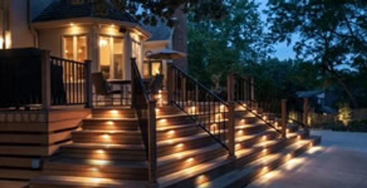 Residential electrician installing outdoor lighting for home safety in Raleigh, NC
