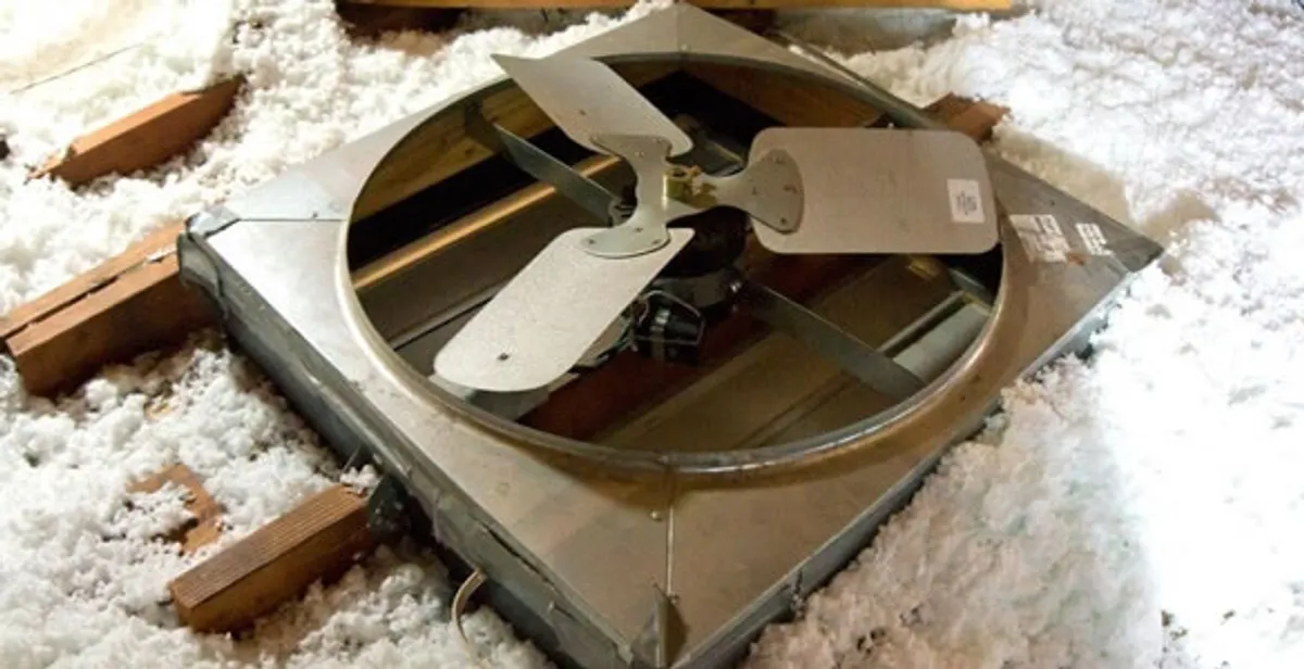whole house fan installation services with attic-mounted ventilation unit in Raleigh, NC